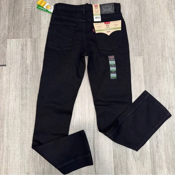 Levi's 511 Slim Stretch Fit From Hip Through Ankle Adjustable Boy 16R 28x30black - Picture 2 of 10